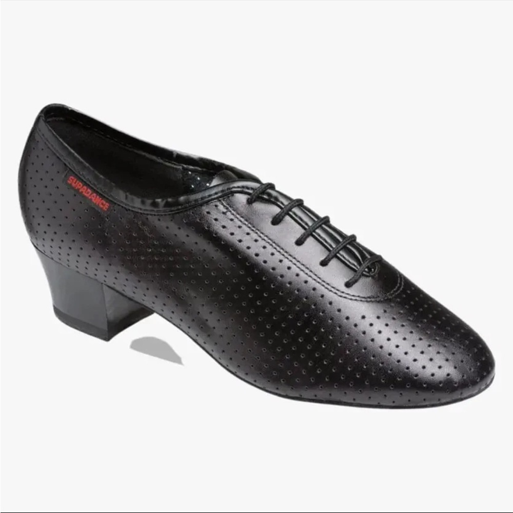 Supadance 1026 Black Leather Cuban Heel Practice Shoes Size UK 6.5